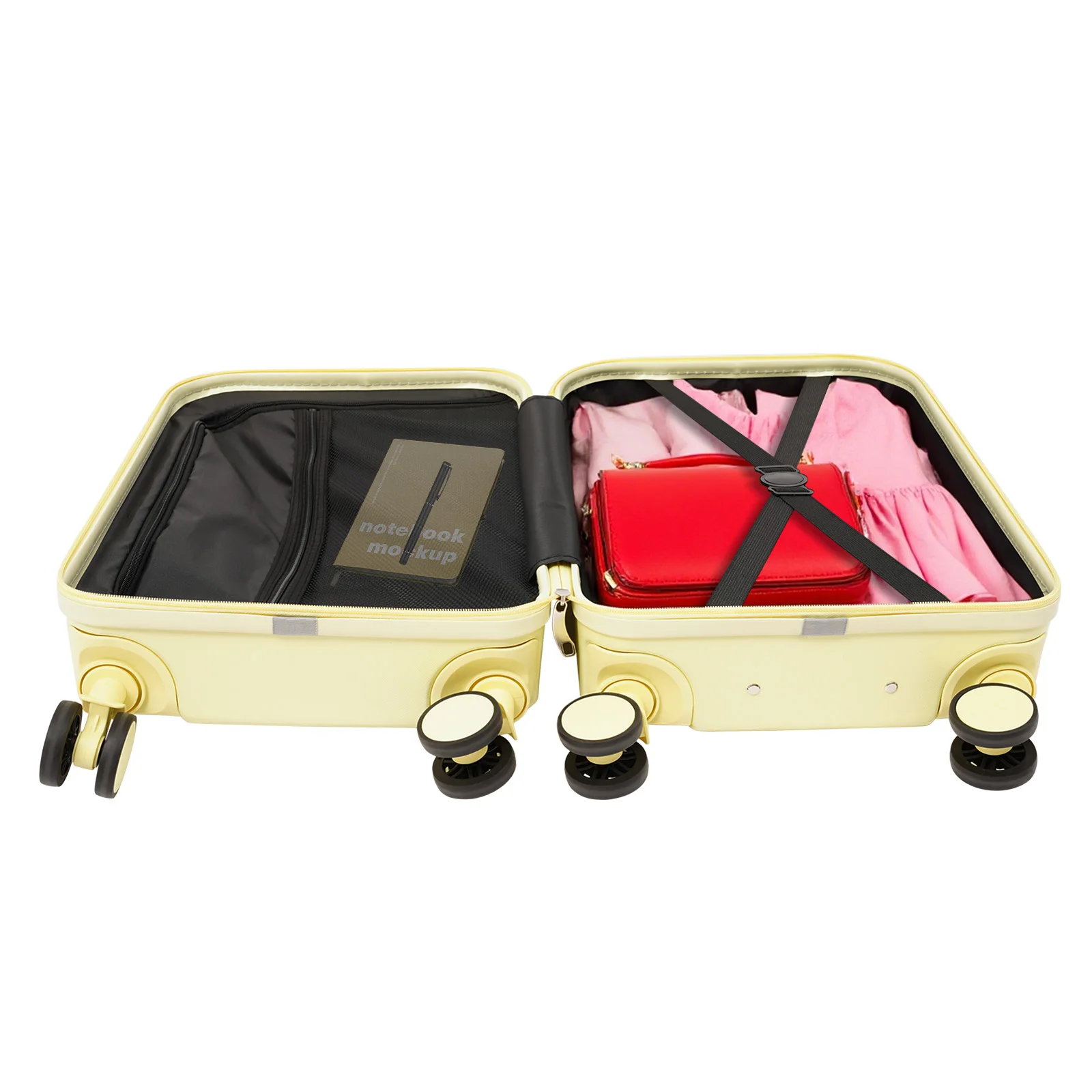 20 " Suitcase- 4-Wheel Spinner w/ Lock,360° Silent Glide - Image 3