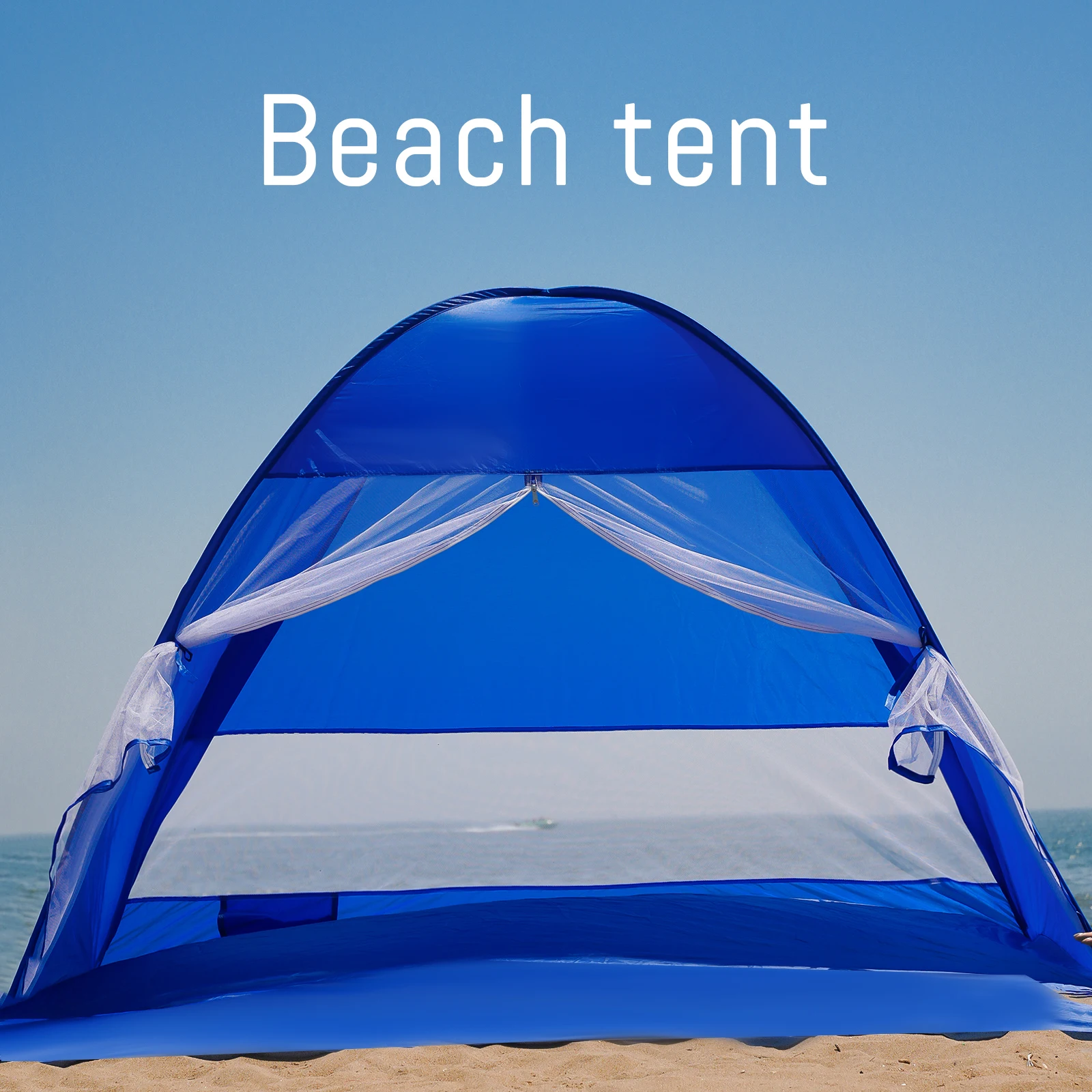 Beach Tent Auto Open - UPF 50+,Ultra-Light Portable - Image 1