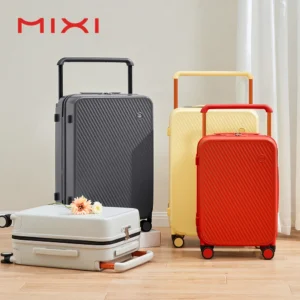Wide Handle Suitcase 24" Rolling Wheels, Carry On, Hardside