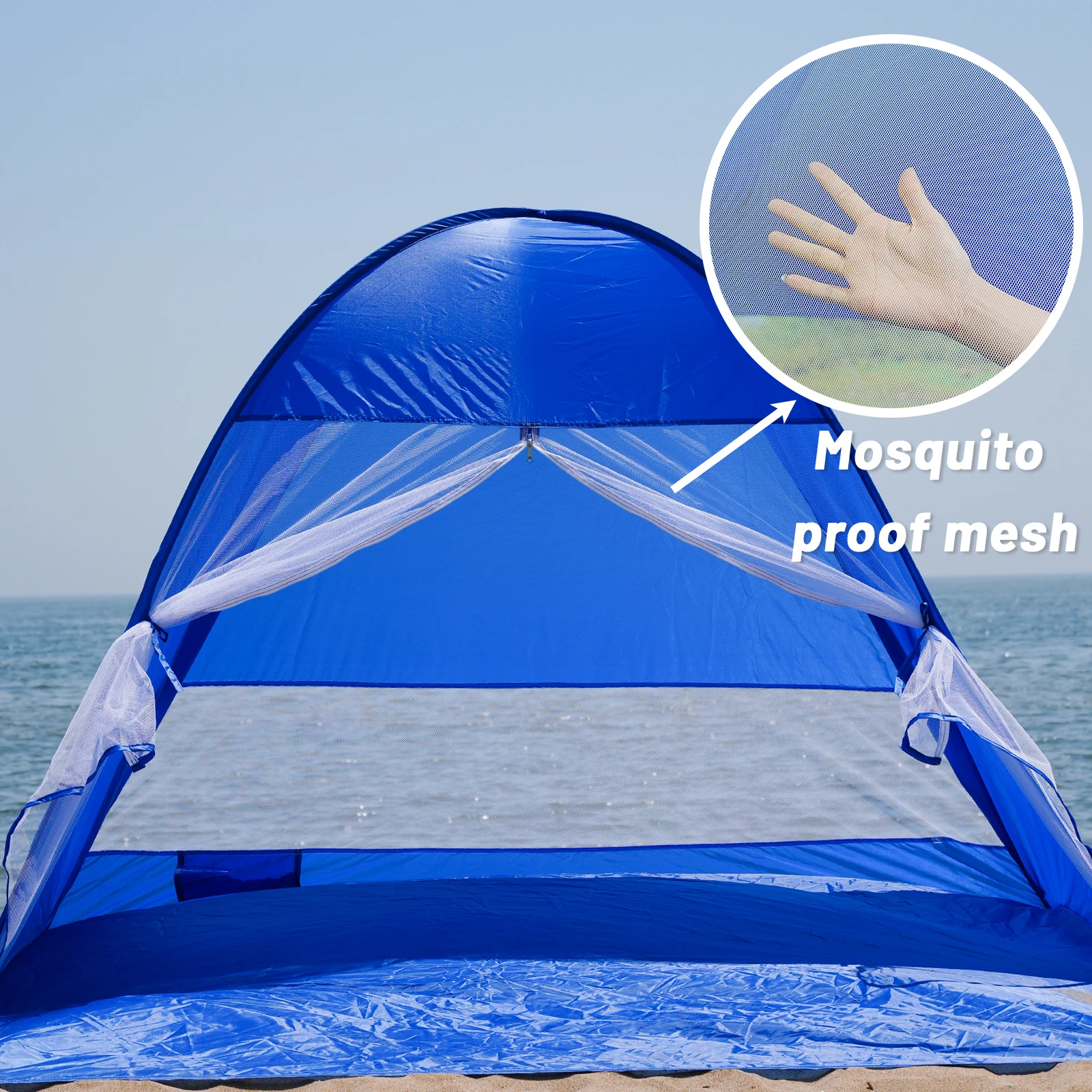 Beach Tent Auto Open - UPF 50+,Ultra-Light Portable - Image 3