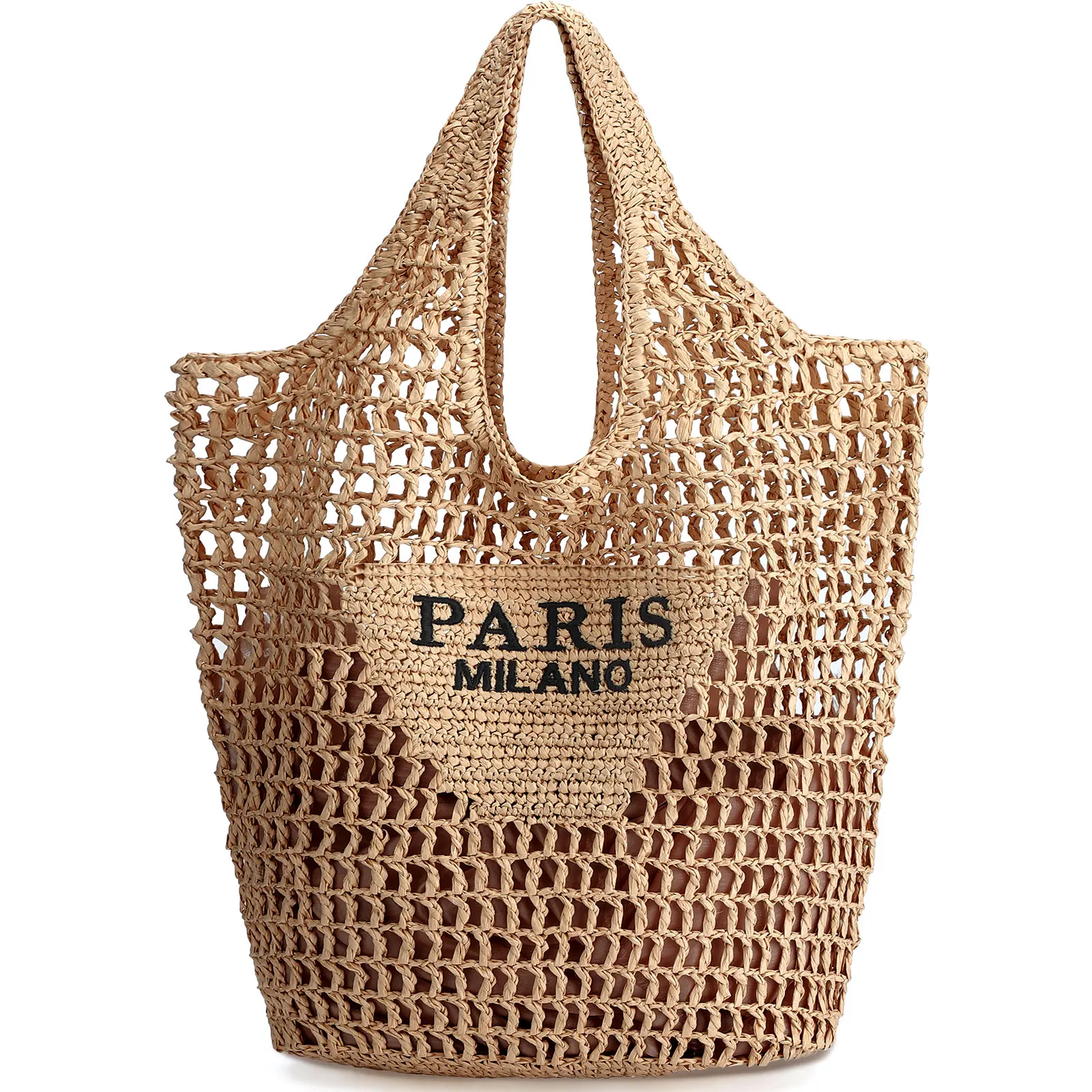 Straw Beach Bag - Image 1
