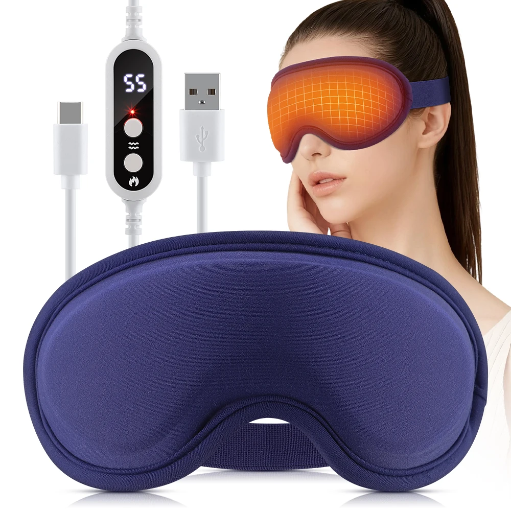 Electric Steam Eye Mask 3D Vibration Massage - Image 1