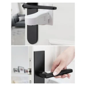 Child Safe Door Lock. 180* Rotating, Self Adhesive - Thumbnail Image 3