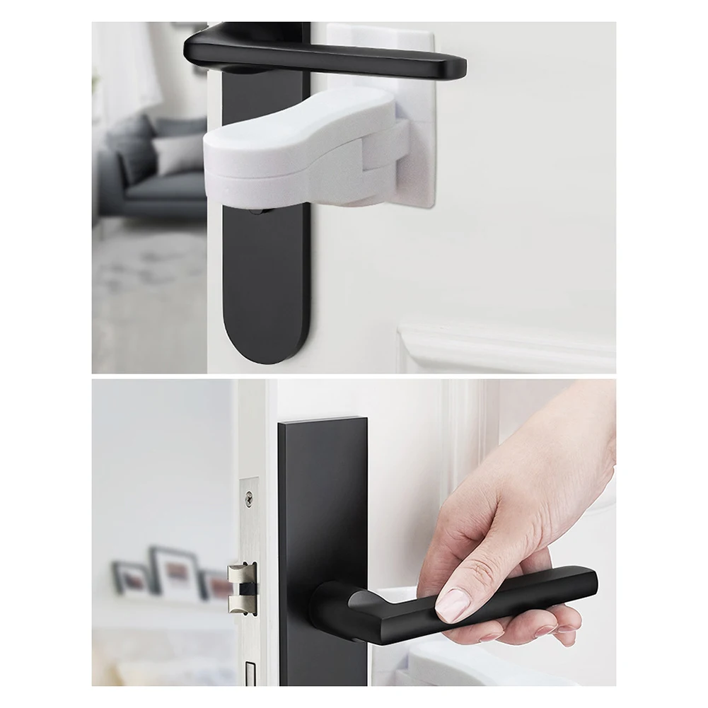 Child Safe Door Lock. 180* Rotating, Self Adhesive - Image 3