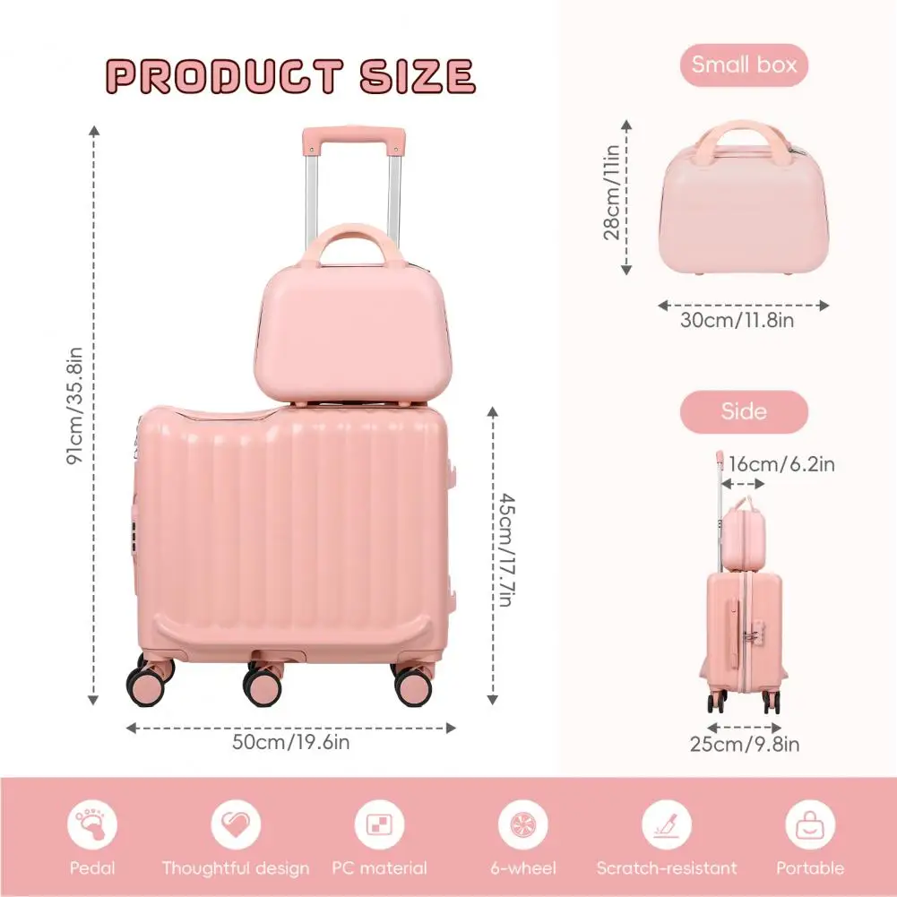 Durable 20 Inch Kids Ride-On Luggage Foldable Pedal - Image 5
