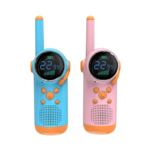 2 Pack Walkie Talkies, 1-3KM Range/LCD Display/LED Flashlight/Noise Reduction/Rechargeable