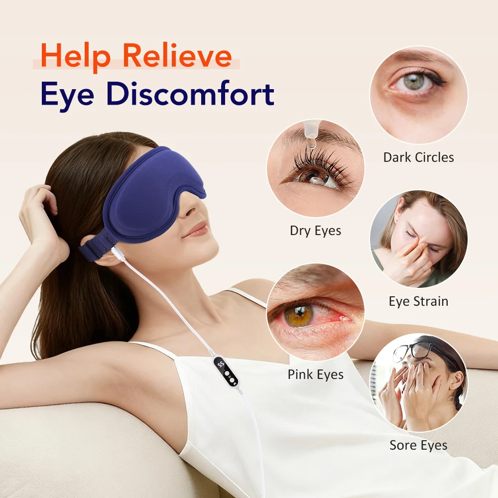 Electric Steam Eye Mask 3D Vibration Massage - Image 7