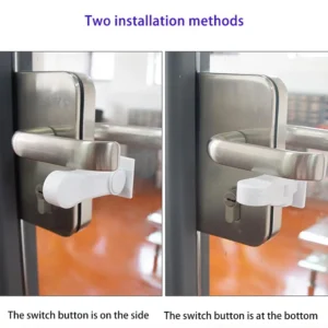 Child Safe Door Lock. 180* Rotating, Self Adhesive - Thumbnail Image 5