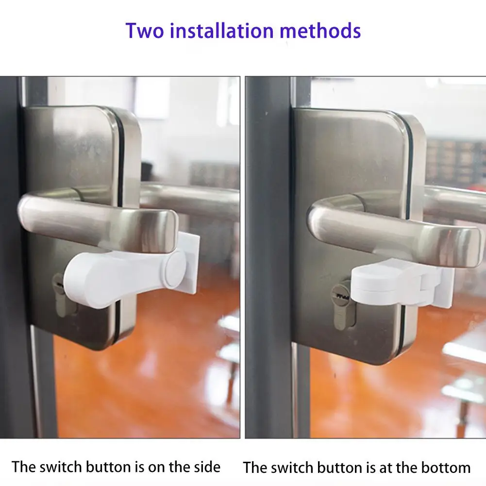 Child Safe Door Lock. 180* Rotating, Self Adhesive - Image 5