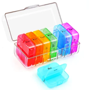 Weekly Pill Case 7-Day x 2 Times Portable
