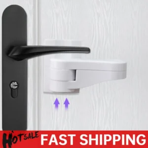 Child Safe Door Lock. 180* Rotating, Self Adhesive - Thumbnail Image 2