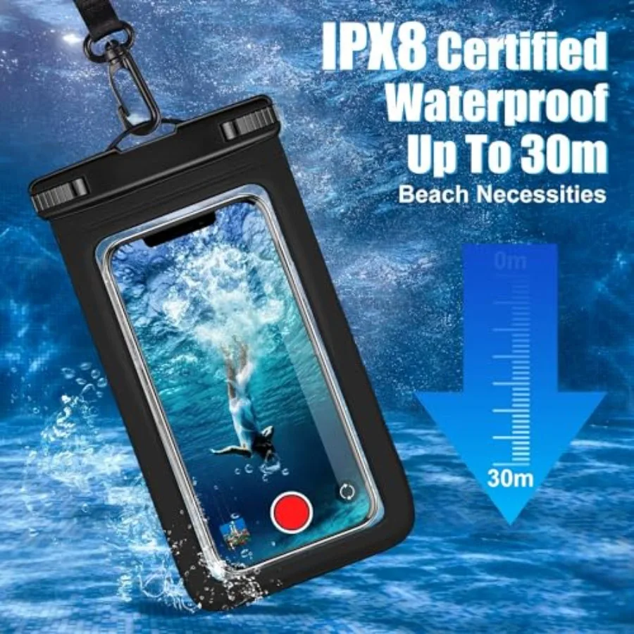 Waterproof Phone Pouch -2 Pack, IPX8 Universal Waterproof Case - Image 3