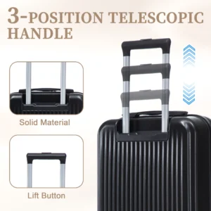 14"/20" Set ABS Spinner Wheel Luggage - Thumbnail Image 7