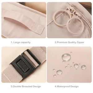 8 Pcs Packing Cubes Waterproof Travel Storage w/ Zipper - Thumbnail Image 2