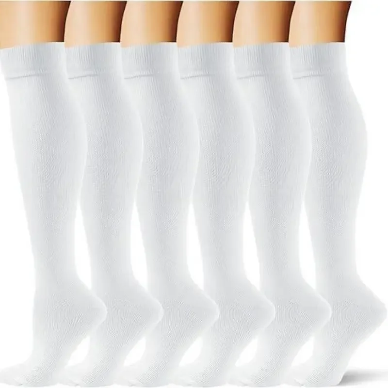 6 Pairs Multicolor Compression Socks, Unisex - Image 15