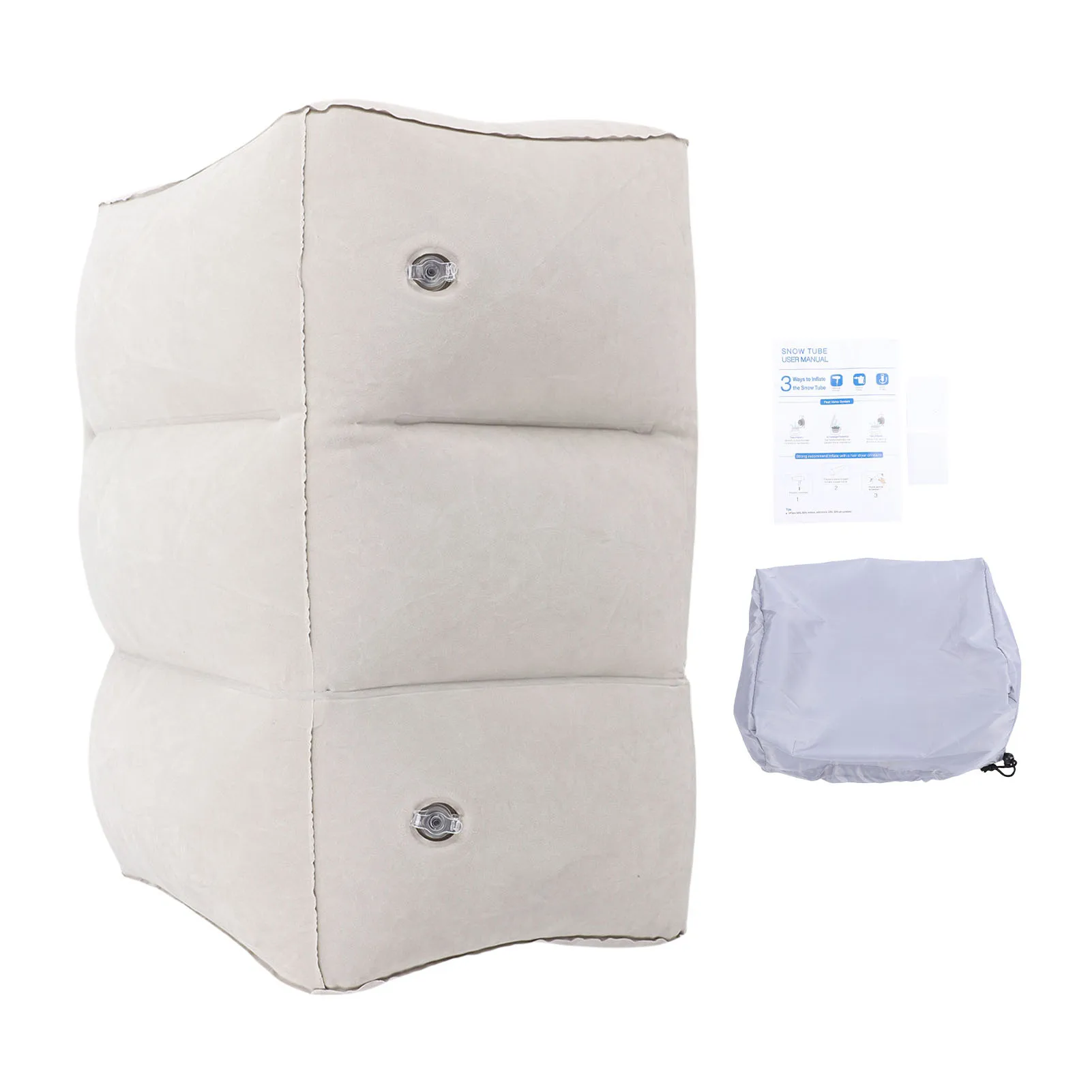 Inflatable Foot Rest, Toddler Airplane Bed. Adj. Height - Image 3