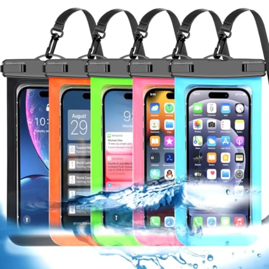 5 Pack Waterproof Phone Pouch, Cell Phone Case. - Image 1