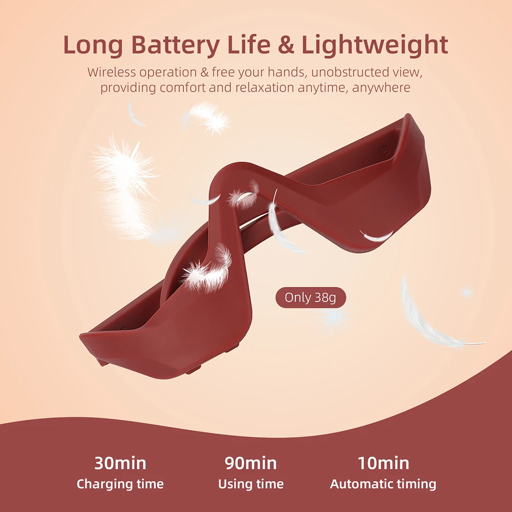 Red Eye Massager Under-Eye Massager Relieves Eye Fatigue - Image 4