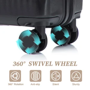 14"/20" Set ABS Spinner Wheel Luggage - Thumbnail Image 9
