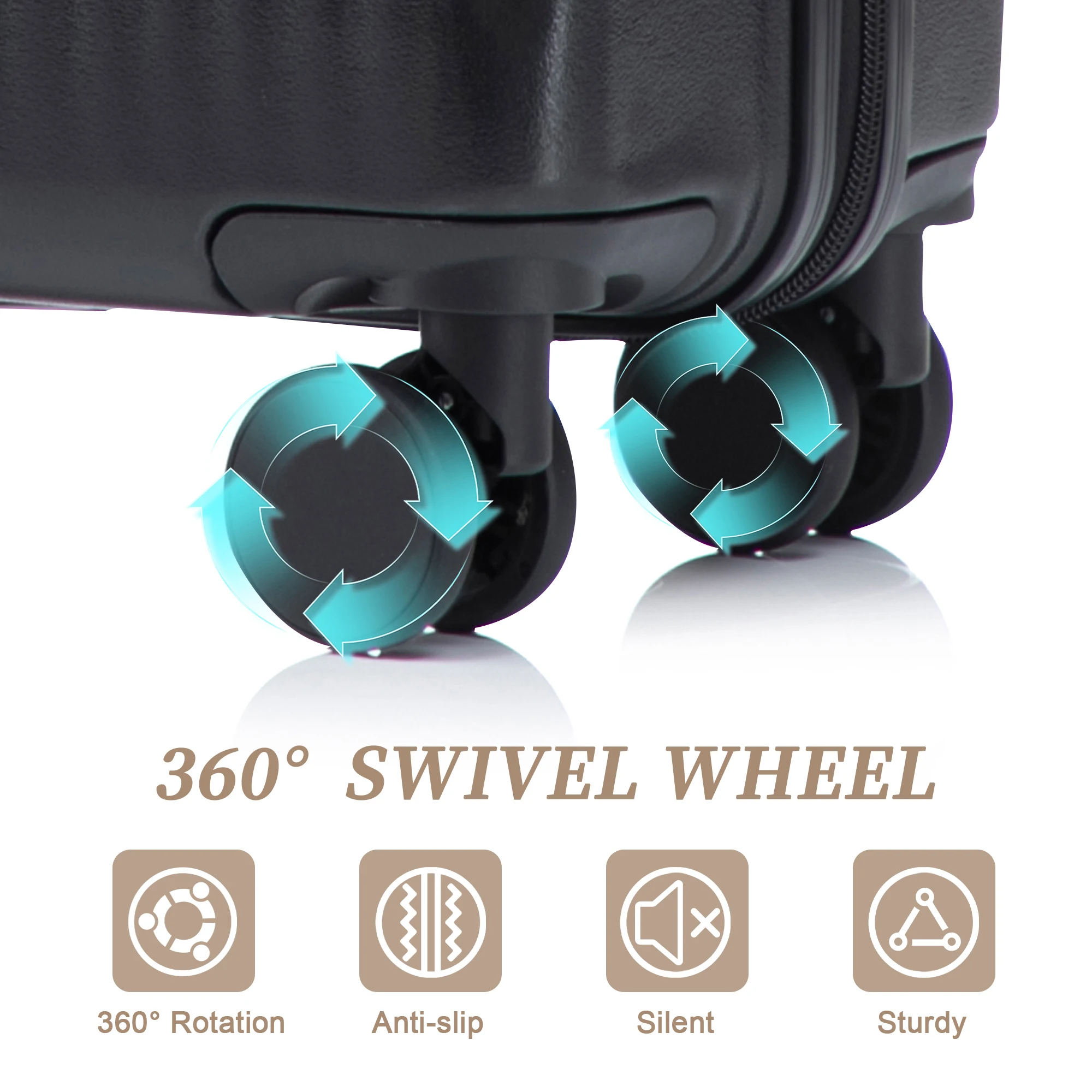 14"/20" Set ABS Spinner Wheel Luggage - Image 9