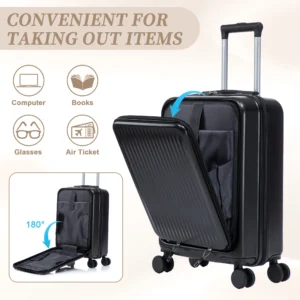 14"/20" Set ABS Spinner Wheel Luggage - Thumbnail Image 8