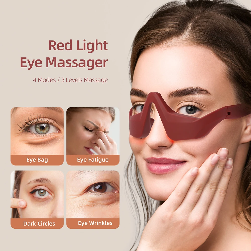 Red Eye Massager Under-Eye Massager Relieves Eye Fatigue - Image 1
