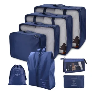 8 Pcs Packing Cubes Waterproof Travel Storage w/ Zipper - Thumbnail Image 7