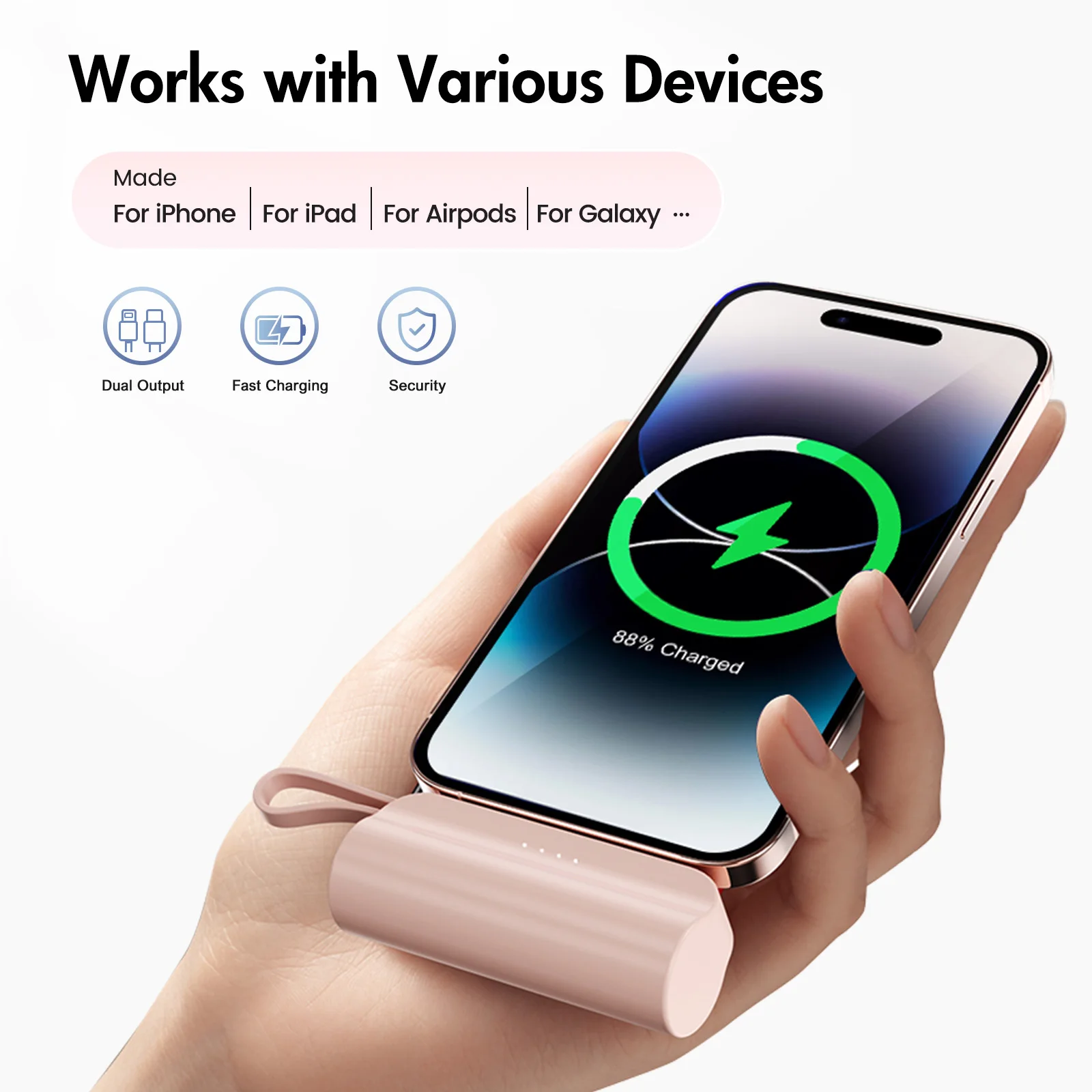 MIni Power Bank Fast Charging 10W Type-C External Battery Charger - Image 9