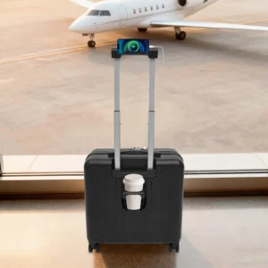 18 Inch Box Suitcase W/Opening Front Compartment - Thumbnail Image 2