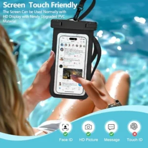 Waterproof Phone Pouch -2 Pack, IPX8 Universal Waterproof Case - Thumbnail Image 5
