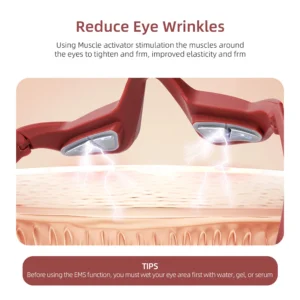 Red Eye Massager Under-Eye Massager Relieves Eye Fatigue - Thumbnail Image 3