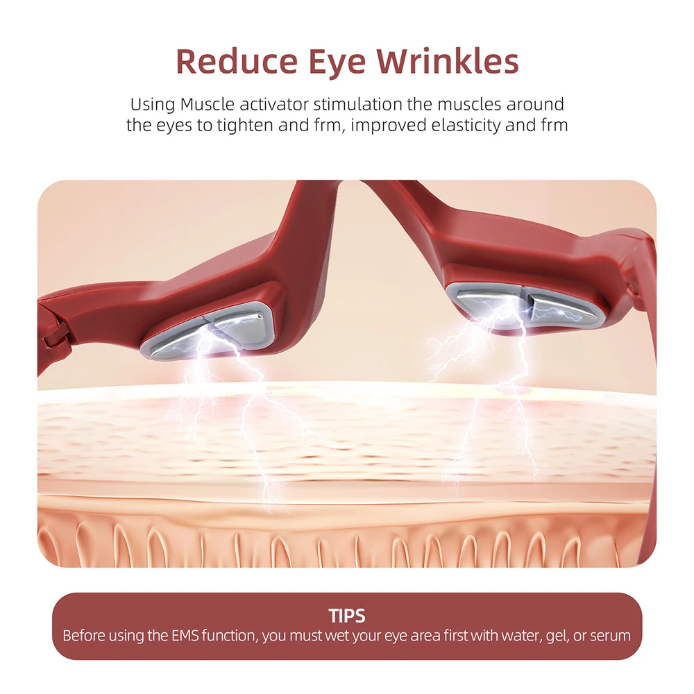 Red Eye Massager Under-Eye Massager Relieves Eye Fatigue - Image 3