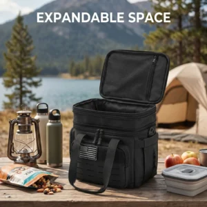 Insulated Picnic Cooler Bag 18L Tactical Expandable Leakproof Thermal Bag - Thumbnail Image 4