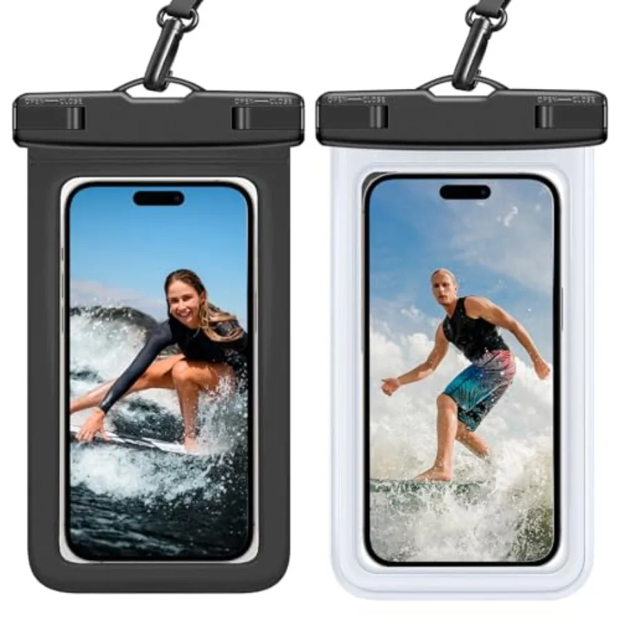 Waterproof Phone Pouch -2 Pack, IPX8 Universal Waterproof Case - Image 1