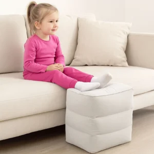 Inflatable Foot Rest, Toddler Airplane Bed. Adj. Height