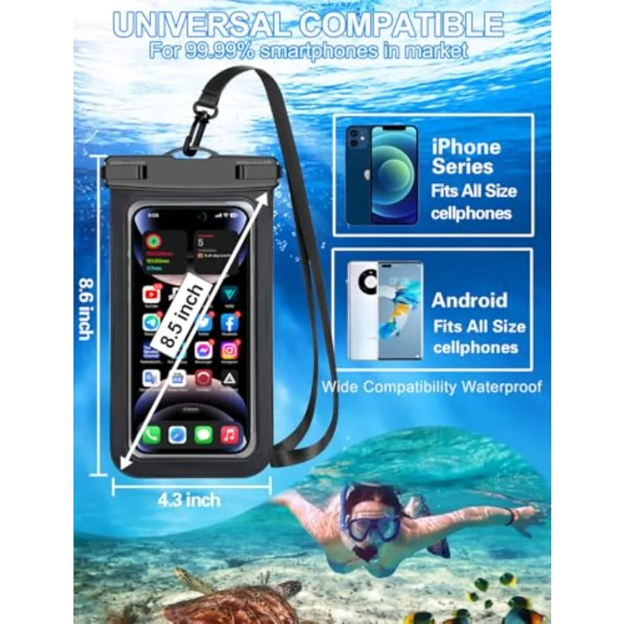 5 Pack Waterproof Phone Pouch, Cell Phone Case. - Image 2