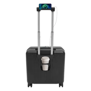 18 Inch Box Suitcase W/Opening Front Compartment