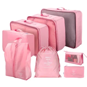 8 Pcs Packing Cubes Waterproof Travel Storage w/ Zipper - Thumbnail Image 5